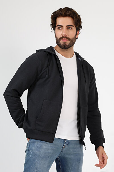 BEDUCA Cardigan That Turns into a Bag When Flipped Inside Out, Anthracite Thr...