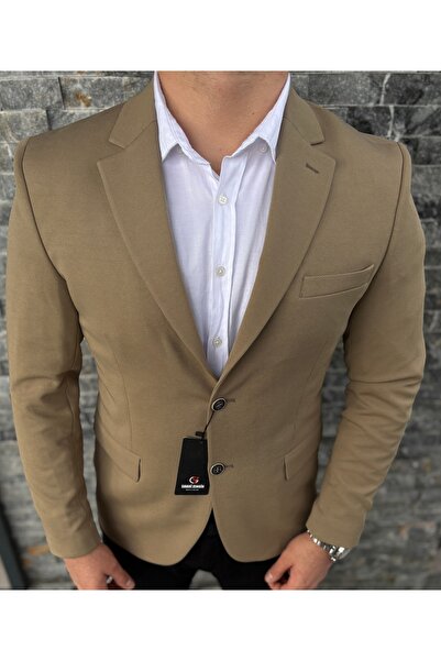 SABRİ ZENGİN Erkek Vizyon Slim Fit Çift Düğme Blazer Ceket