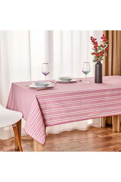 Evidea Soft Linie Masa Örtüsü - Pembe - 140x200 cm