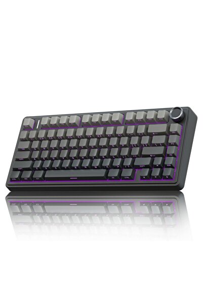 Aula F75 Mekanik RGB TKL Reaper Switch Kablosuz Makrolu Hot Swap Gaming Klavye Gradyan Gri