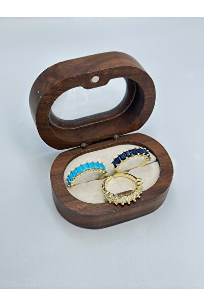 MyladyAccessoriess Baguette Stone Ring (Steel) Gold