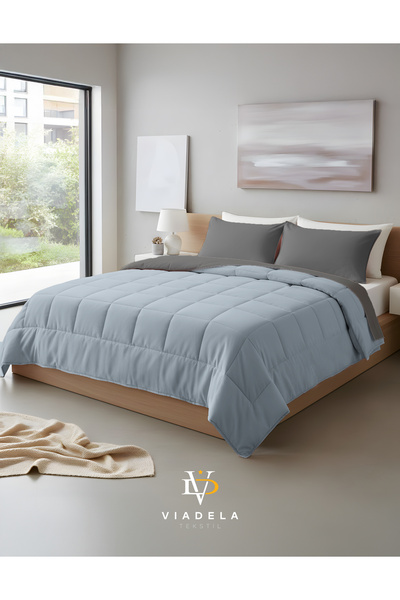 Viadela Двосторонній двоспальний бавовняний комплект ковдр 200x215 см | 2 под...