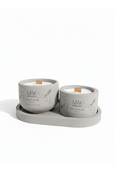 AMBİANCE NATURAL MUM ÜÇLÜ SET