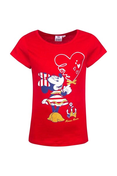 Minnie Mouse Navy Glitter Bow T-Shirt