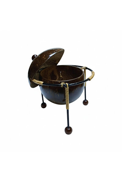 SultanofAura Hindistan cevizi kapaklı şekerlik, lokumluk , dekoratif sunumluk