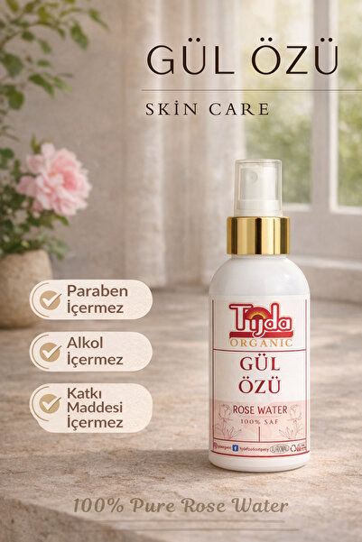 TİJDA Gül Özü %100 Saf 150 ml Rose Water Tonik Gülsuyu