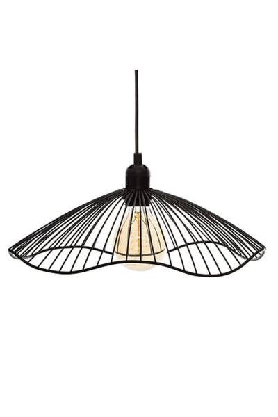 Atmosphera Créateur D'intérieur Suspensie metalica Atmosphera Créateur d'intérieur®, 34 cm x 15,5 cm, Cablu 88 cm, Culoare Negru