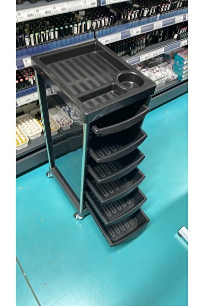 global fashion Cărucior pentru coafor, culoare neagră H-04