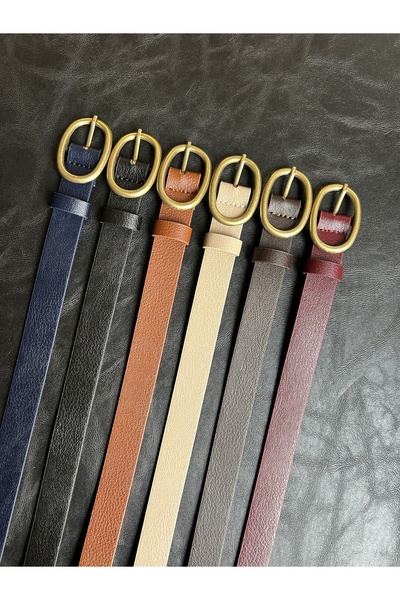 LİA KEMER 6-Piece Desire Ring Patterned Faux Leather Women's Antique Vintage Buckle Jacket Belt Dress Pants Belt