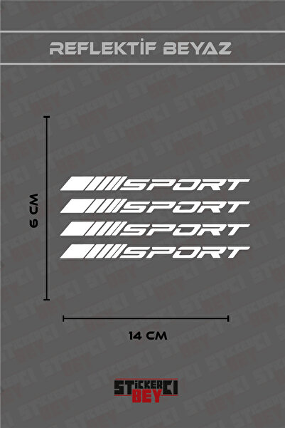 STİCKERCI BEY SPORT YAZILI MOTORSİKLET LAPTOP KASK ARABA STİCKER KAPLAMA ETİK...