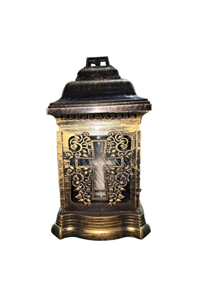 Candelaria Felinar Maro Cruce, din sticla acoperit cu plastic, 25 cm