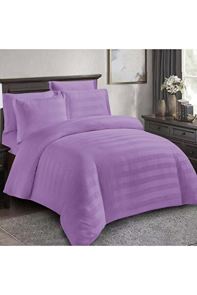 OEM Damask bed linen for double bed 2 people Dreamelle, 6 pieces, Finet, Lila