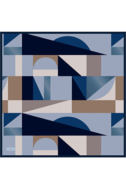 Cacharel Lacivert İpek Twill Eşarp