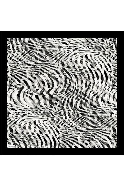 Cacharel Black Silk Twill Scarf