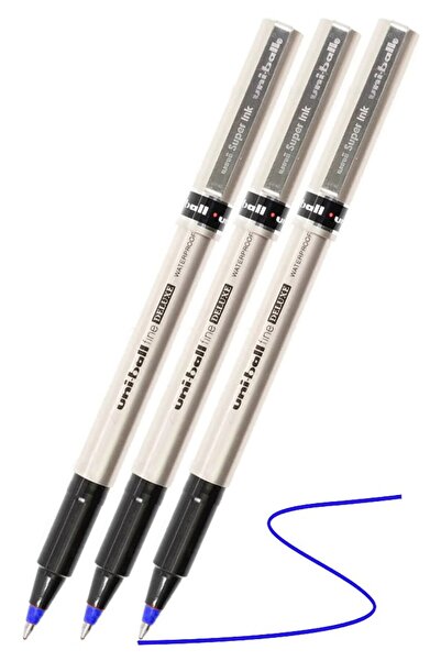 Artlantis Mavi Pilot Kalem UB-177 Fine Deluxe 3 Adet Uniball Pilot Kalem 0.5 ...