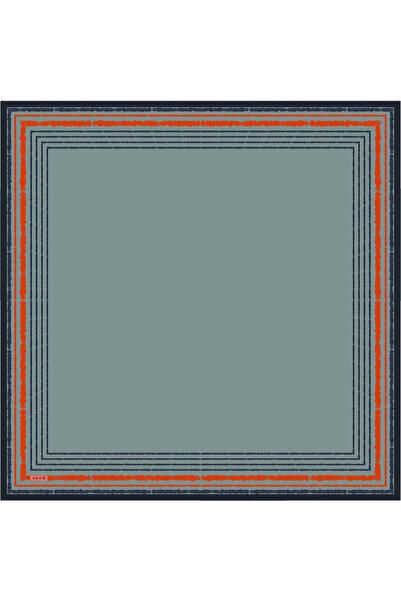 Aker Eșarfă verde deschis din twill de mătase