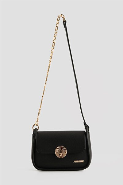 Armine Pia Deri Çanta 25YD7397 Siyah