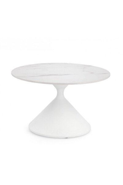 Bizzotto Joona White Porcelain Steel Table 70x40 cm