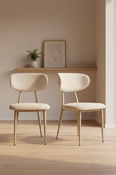 UMS MOBİLYA 2'li Riva Sandalye - Mutfak ve Salon Sandalyesi - Yemek Sandalyesi