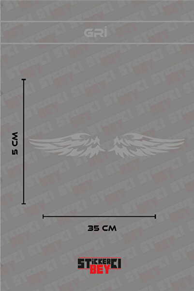 STİCKERCI BEY MELEK KANATLARI MOTORSİKLET LAPTOP KASK ARABA STİCKER KAPLAMA E...