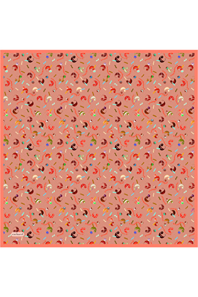 Cacharel Pink Silk Twill Scarf