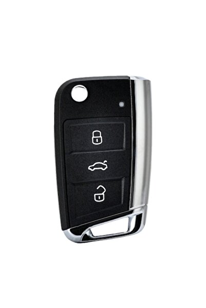 OUYLAF Carcasă cheie tip briceag cu 3 butoane pentru Golf 7 MK7 GTI, Lamando