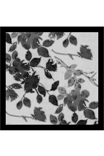 Aker Eșarfă neagră din mătase twill