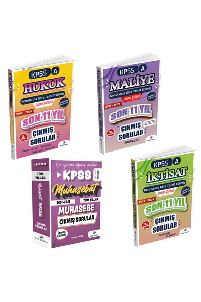 Dizgi Kitap 2026 Kpss A Hukuk, Maliye, Muhasebe ve İktisat Konu Tasnifli Çözü...