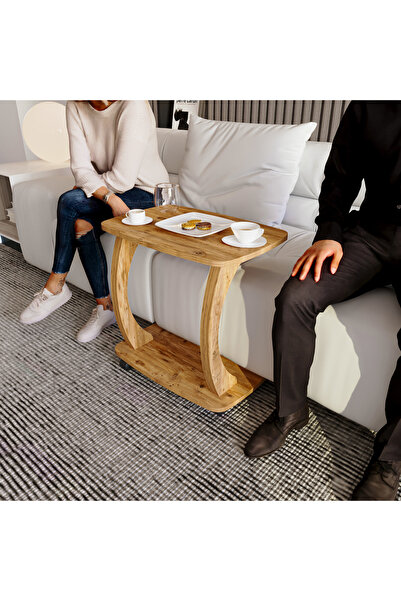 Mobico Varyo Laptop Sehpası, C Ayaklı Orta Sehpa, Yemek Yeme Sehpası