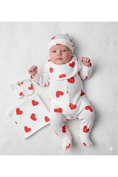 MiniBou Bebek Desenli Battaniyeli Hastane Çıkışı 5'li Takım