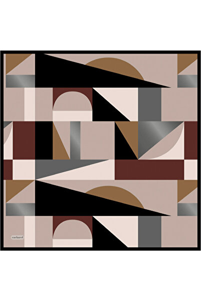 Cacharel Black Silk Twill Scarf