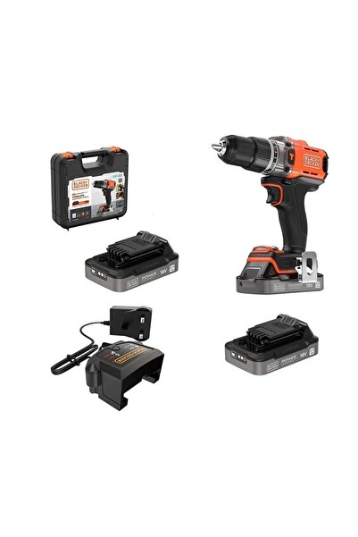 Black&Decker Black Decker BLD683D2XK 50 NM. Şarjlı Çift Akülü Darbeli Matkap (Fırçasız Motor) 2X 18V 2AH