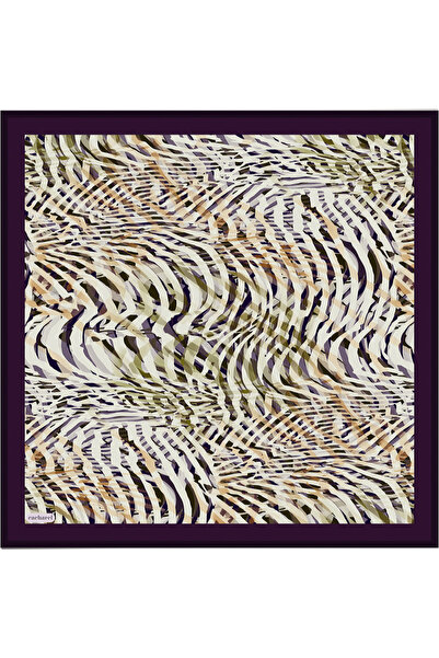 Cacharel Purple Silk Twill Scarf