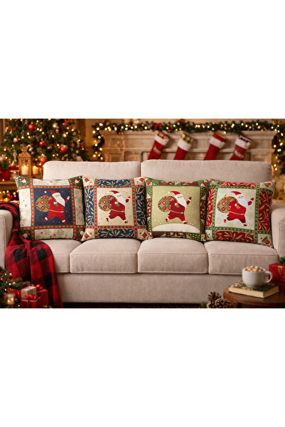 Dörtel Tedarik Husă de pernă cu fermoar cu imprimare digitală pe două fețe, c...