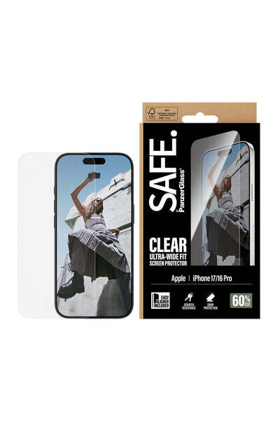 Panzer Glass SAFE by PanzerGlass Ekran Koruyucu iPhone 17 / iPhone 16 Pro Ult...