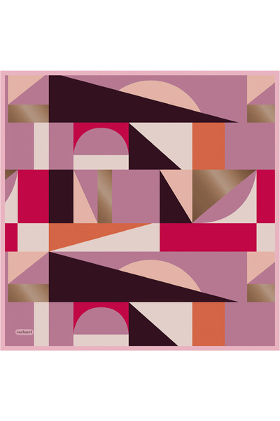 Cacharel Pink Silk Twill Scarf
