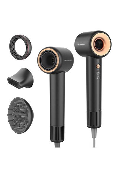 Coshare Uscător de păr SuperFlow1 Pro, 1600W, 4 temperaturi, 3 viteze, cu acc...