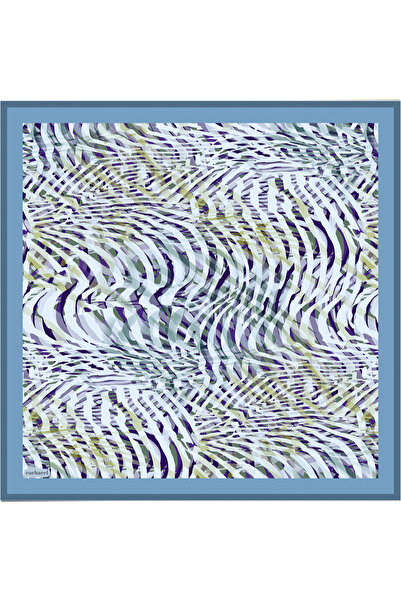 Cacharel Light Blue Silk Twill Scarf