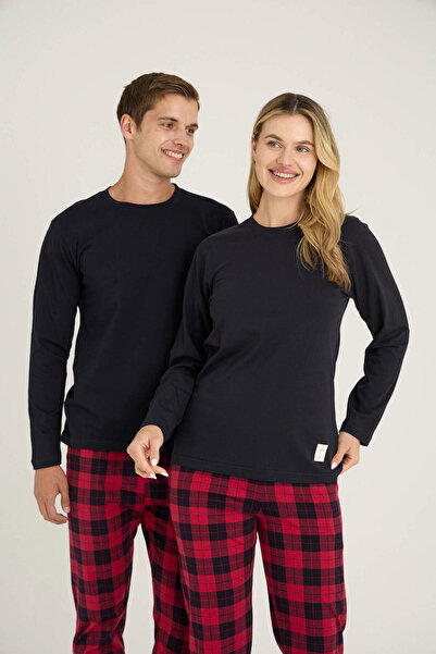 KLY 100% Cotton Plaid Women's Pajama Set Special for Couples – Women's & Men's Matching Outfits, Stylish and Comfortable Loungewear