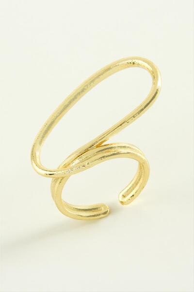 ZERO LAND Ozlstor Oval (184044) Metal Ring-Yellow