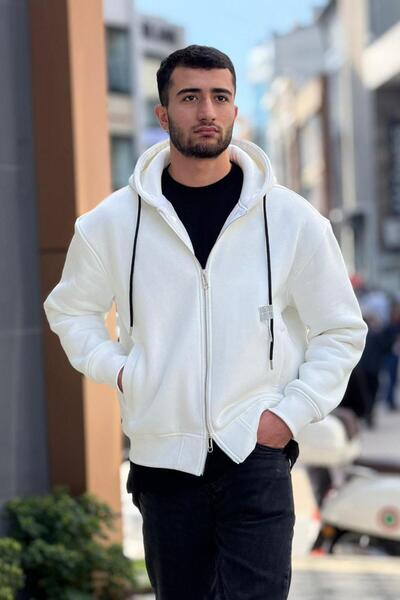 Rocqerx X-4004 Hooded Three Thread Sh Fleece-Lined Cardigan
