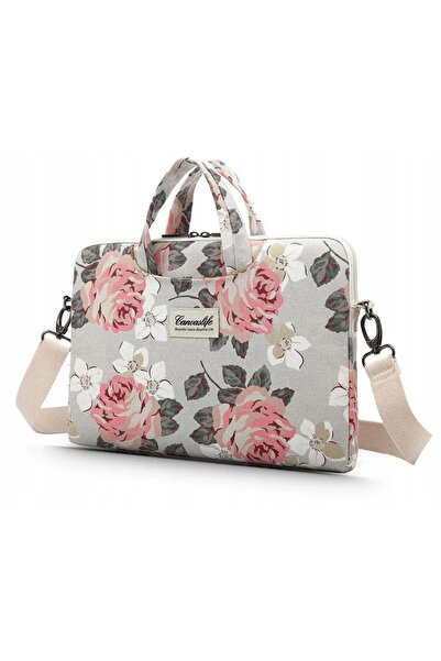 CANVASLIFE Universal laptop bag 15/16 inch Briefcase White Rose
