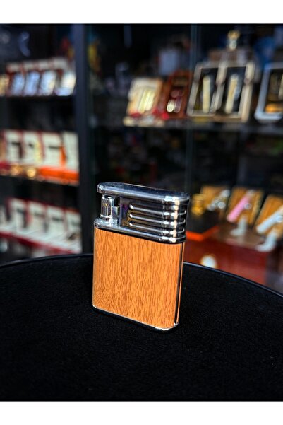 Çakmaklar Ahşap Desenli Metal Gazlı Çakmak | Klasik Şıklık & Prestijli Hediye