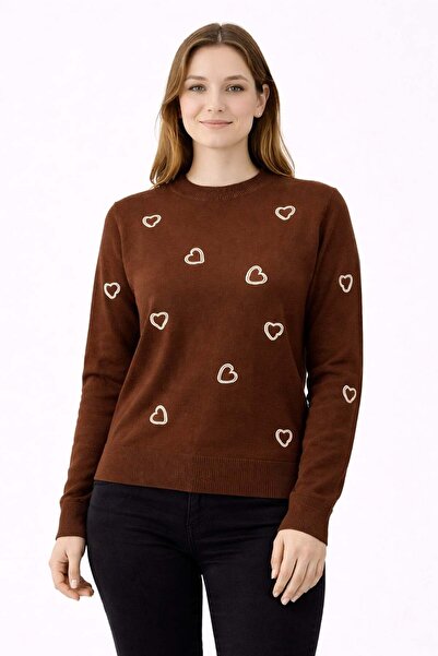 ModaPlaza Women's Acrylic Big Heart Tunic 3254