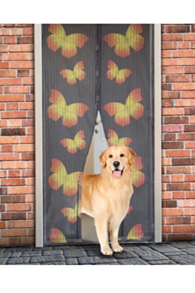 OEM Set of 2 Magnetic Anti-Insect Curtains 210 x 100 CM - Butterfly Pattern