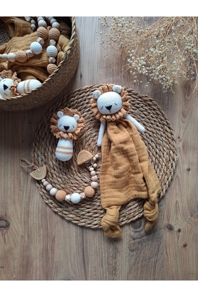 shop Amigurumi Aslan Uyku Arkadaşı Set