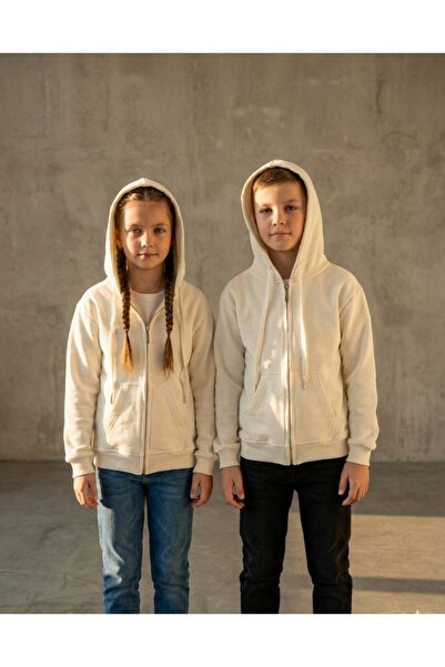 Kyex Unisex Παιδικό φούτερ με φερμουάρ με κουκούλα - Η πιο άνετη βασική ζακέτ...