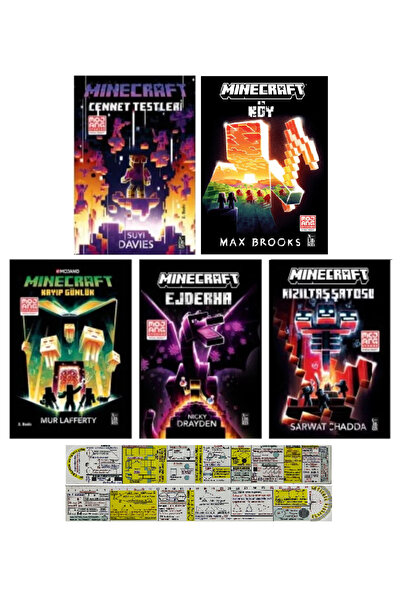 XLibris Minecraft Kızıltaş Şatosu+Köy+Kayıp Günlük+Ejderha+Cennet Testleri 5 ...