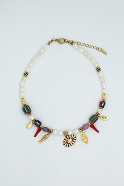 Chili Charm İnci Kolye