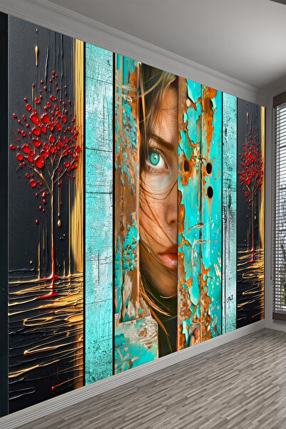 dreamwall Gizli Bakış – Sanatsal Figürlü Tekstil Duvar Kağıdı